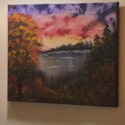 Oil Painting On A 16×20 Canvas 