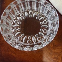 Clear Heavy Glass Cigar And Cigarette Ashtray