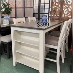 Beautiful! 5-pc Counter Height Dining Set
