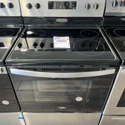 NEW WHIRLPOOL STAINLESS STEEL ELECTRIC RANGE 