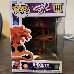 Anxiety Inside Out 2 Funko Pop #1447 Disney Movies Pixar Film Vinyl Figure Toys