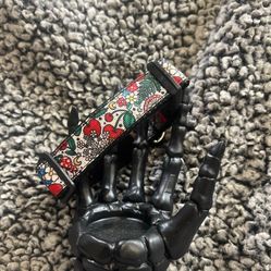 Handmade Cherry Mushroom Dog Collar 