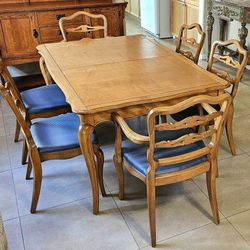 Table With 6 Chairs - Dining Set 
