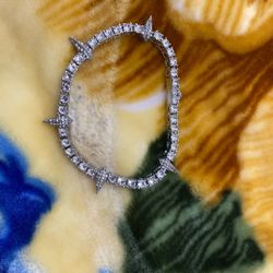 Panther 8” Bracelet With Diamonds Moisanite
