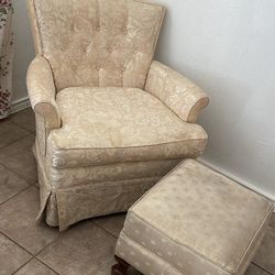 Sofa Chair With Footstool