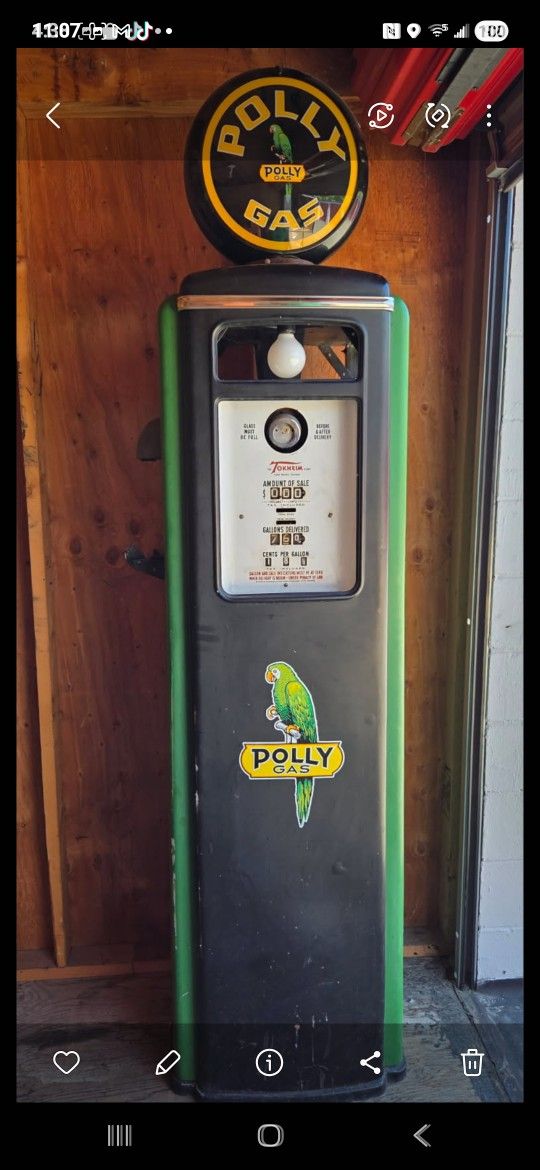 Polly Gasoline Gas Pump The Real McCoy