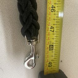 49in Black Knotted Leash