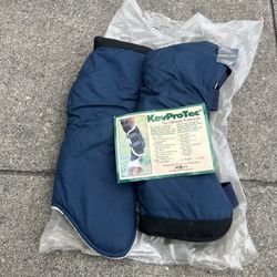 new navy blue horse boots $30