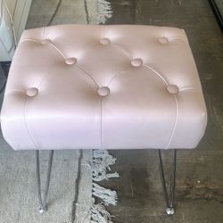 Reduced-Pink Vanity Stool