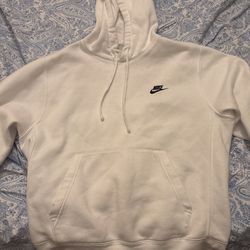 Nike White Hoodie- medium.