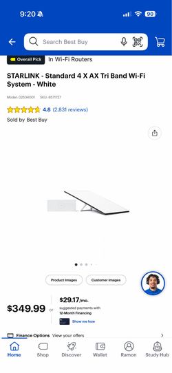 STARLINK - Standard 4 X AX Tri Band Wi-Fi System - White