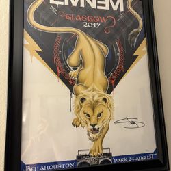 Eminem Autographed Limited-edition lithograph poster