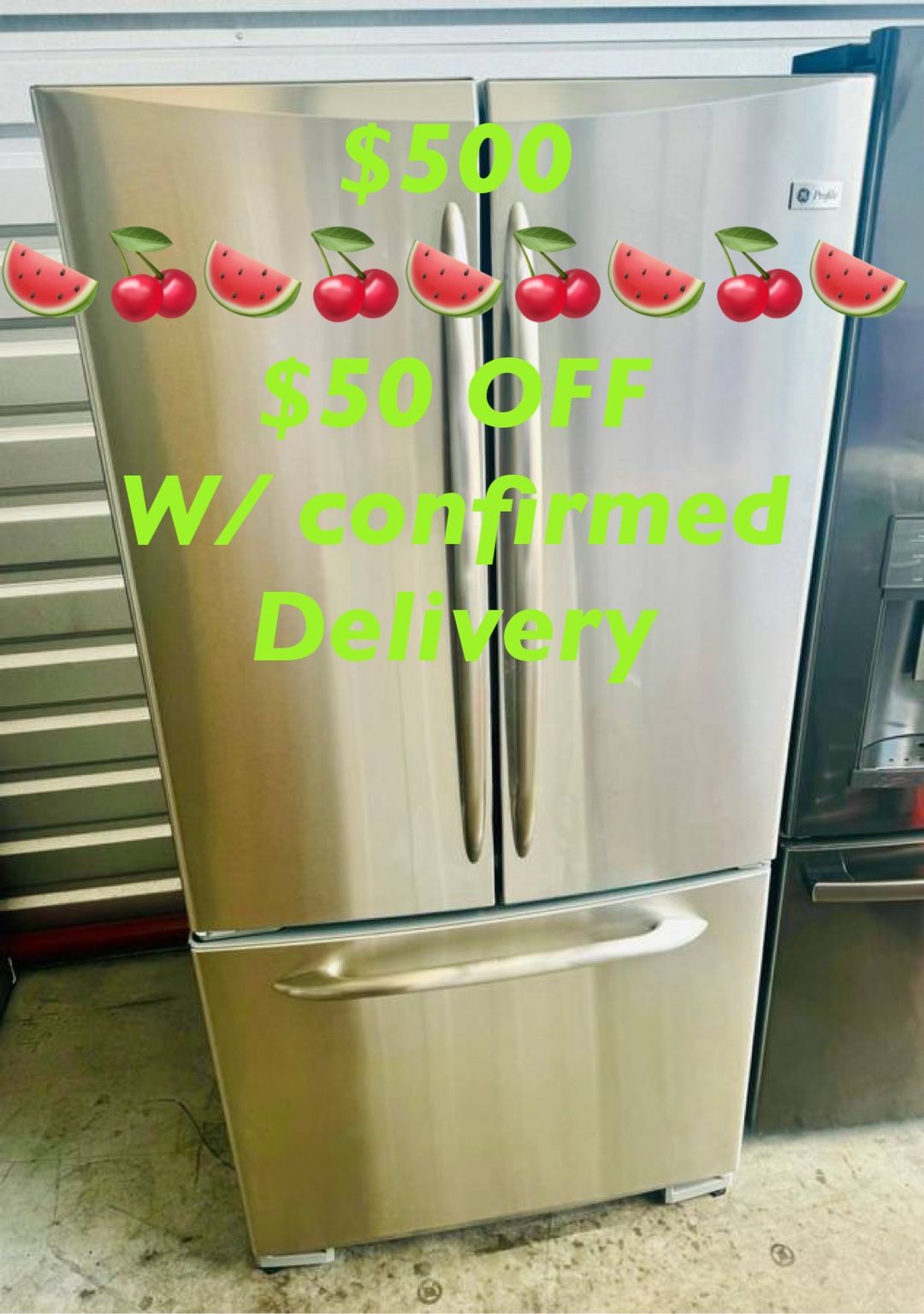 Refrigerator Electrolux 22.2 ft.³ French Door Bottom Freezer Stainless Counter Depth Free Delivery