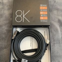 8K fiber pptical cable 10 m