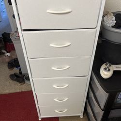 6 Drawer White 