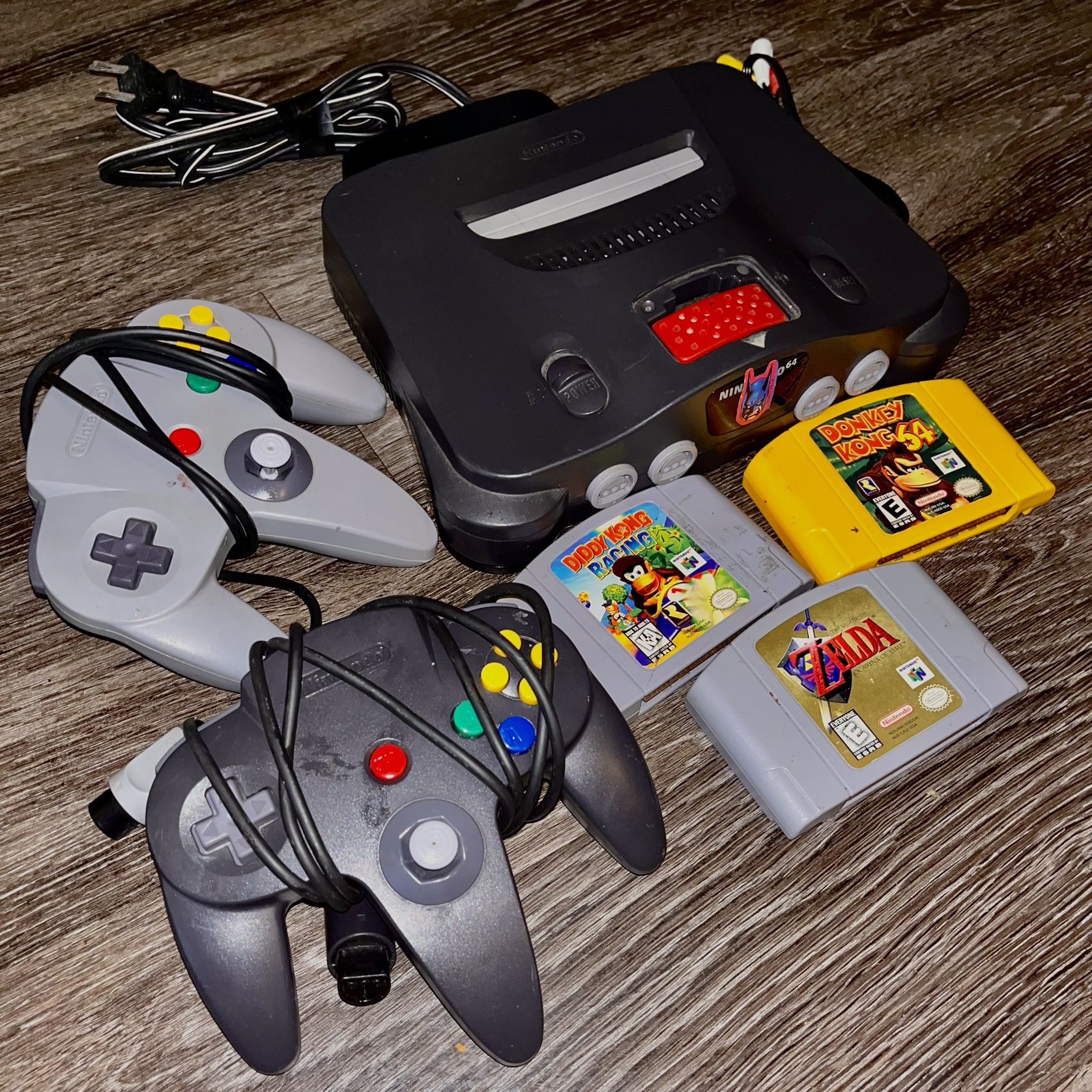 Nintendo 64 W/ Controllers, Games, And Cords For Sale Or Trade