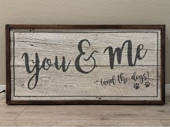You & Me and the dogs🐾 wall art
