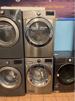 LG WASHER AND GAS DRYER