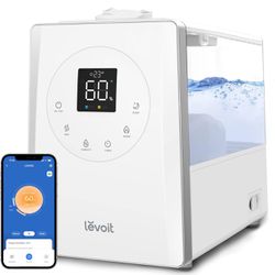 LEVOIT Smart Humidifiers for Bedroom Large Room, 6L Top Fill Warm and Cool Mist 