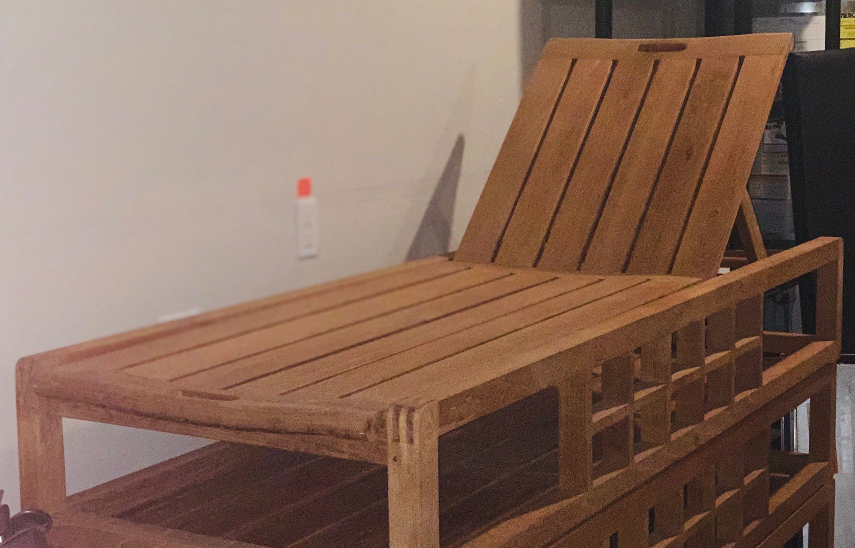 Solid teak wood pool/lounge chairs