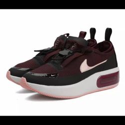 Nike Women's Maroon & Pink Air Max Slip-On Sneakers