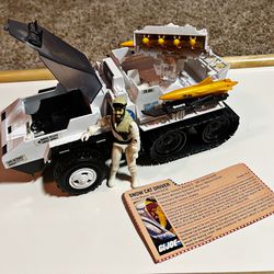 GI Joe 1985 Snow Cat w/Frostbite (Driver) and File Card