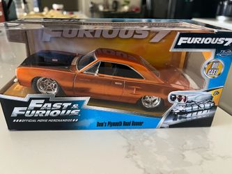 Jada Fast Furious Dom's Plymouth Roadrunner Orange 1:24 Die Cast