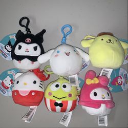 Hello Kitty And Friends Squishmallows Backpack Clips   