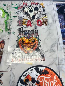 Halloween DTF transfers for sale