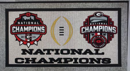 Georgia Bulldogs National Champions Door Matz