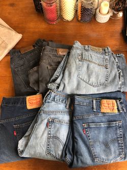 Pants Levi’s, Wrangler, other