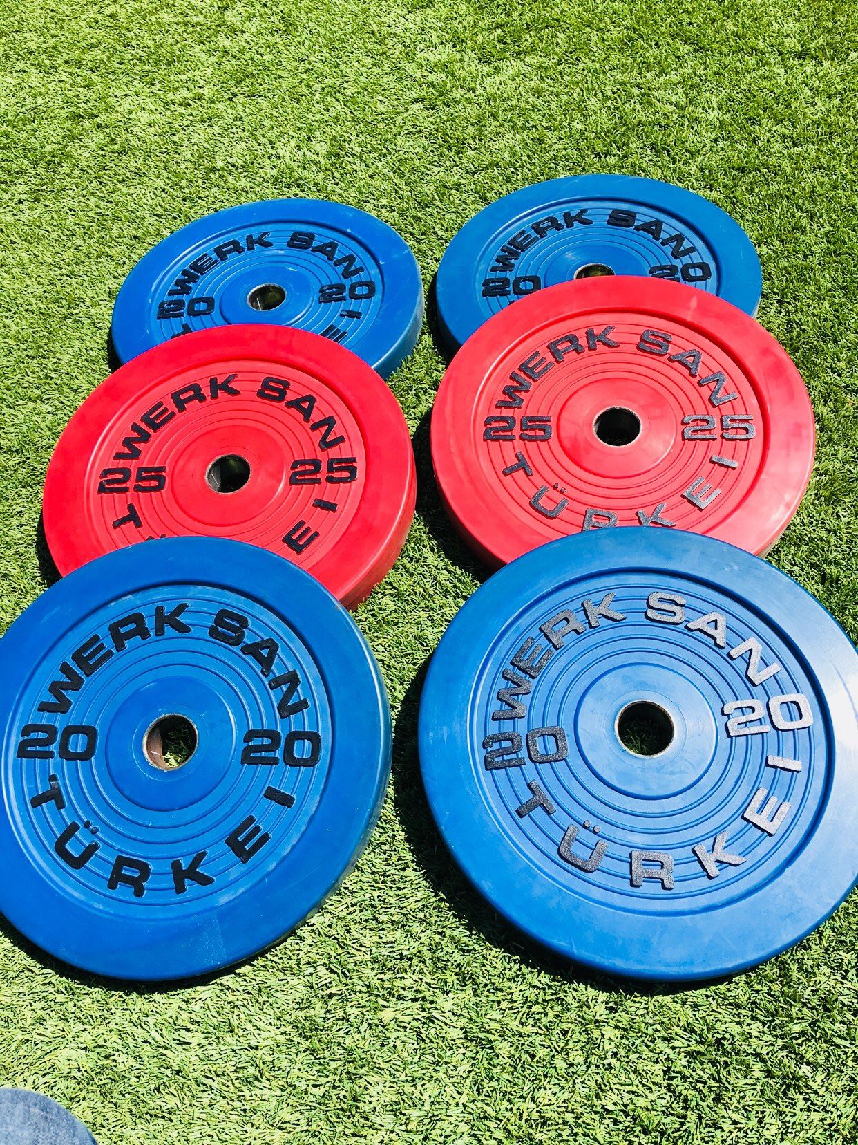 Werksan Bumper Plates (kilos)