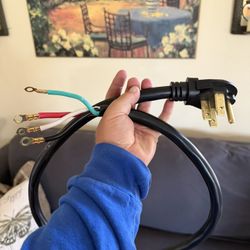 Power Cord For Electric Range - 4 Prong