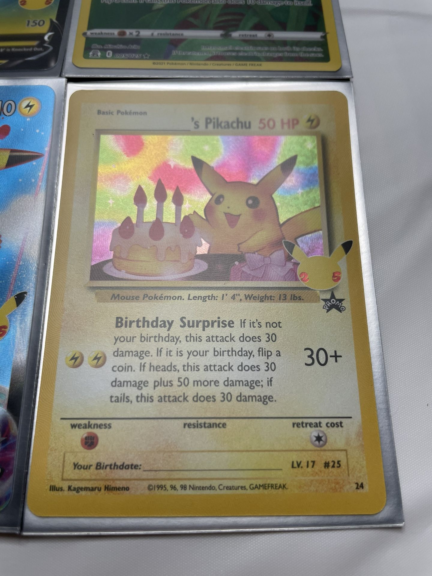 harry potter holographic cards Pokemon - 25th Anniversary Collection - Pikachu