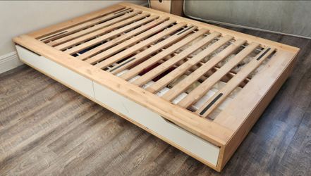 Free bed frame full sized ikea Mandal platform (mattress optional)