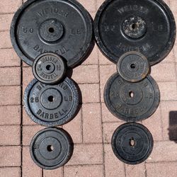 Full Weight Plate Set 1 Inch Holes 