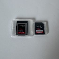 CF Express Type B & Sandisk Extreme Pro