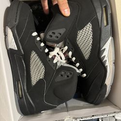Men’s Air Jordan Retro 5 Black Metallic Size 11.5 No Trades 