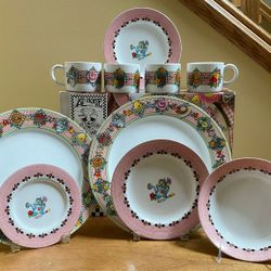 Vintage 1994 Mary Engelbreit Garden Time Dishes