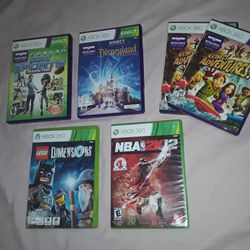 XBOX 360 / Kinect Game Lot - 6 Games Total