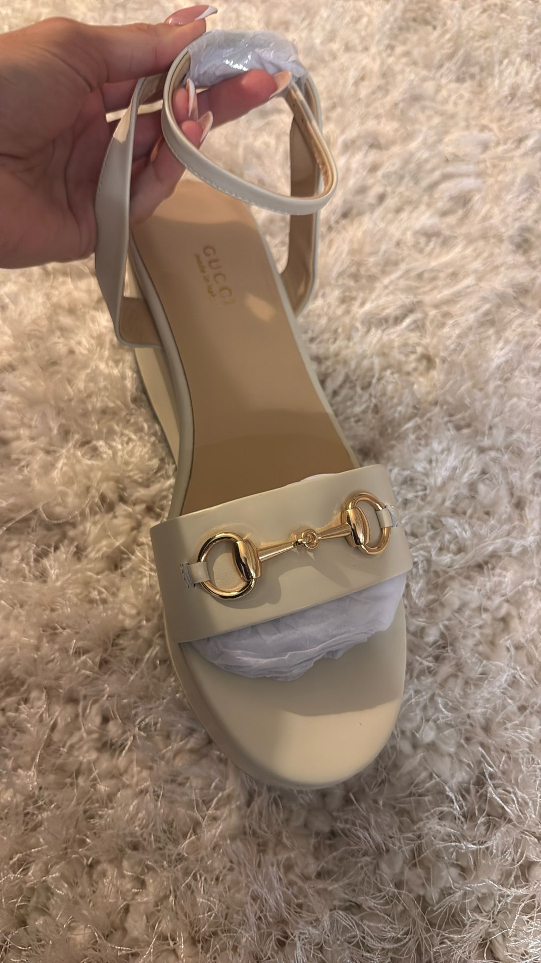 Gucci Horsebit Flatform Sandal Size 9