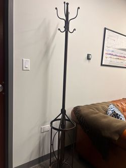 Metal coat rack