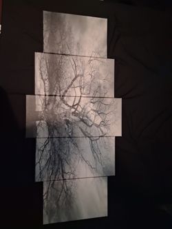 5 piece tree picture