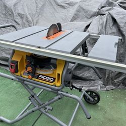 RIDGID 15 Amp 10 in. Portable Corded Pro Jobsite Table Saw with Stand(NO ACCESSORIES)