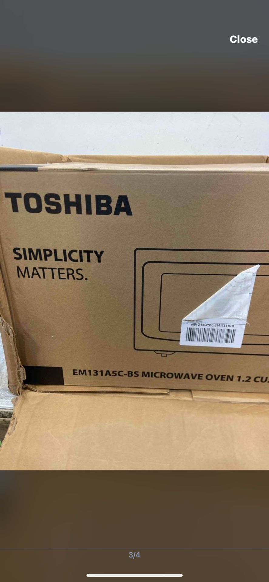TOSHIBA EM131A5C-SS Countertop Microwave Ovens 1.2 Cube