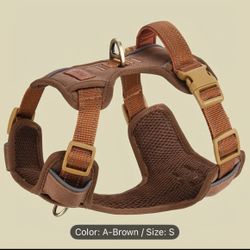 Dog Harness No Pull Adjustable Soft Padded Vest with 3 Buckles, Reflective Safety Strips & Easy Control Handle - Breathable Mesh & Ergonomic