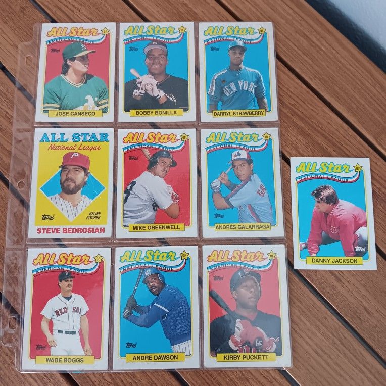 Lot Of 10 Topps 1987/1988 Baseball Cards.