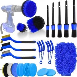 22 Piezas De Cepillos Para Taladro