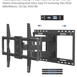 New in box Mounting Dream Sliding TV Wall Mount for 42-86" TVs, Full Motion Articulating Dual Arms, Easy TV Centering, Max VESA 600x400mm, 132 lbs, MD