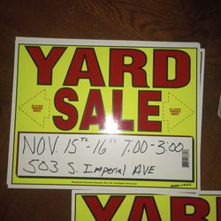 Yard Sale